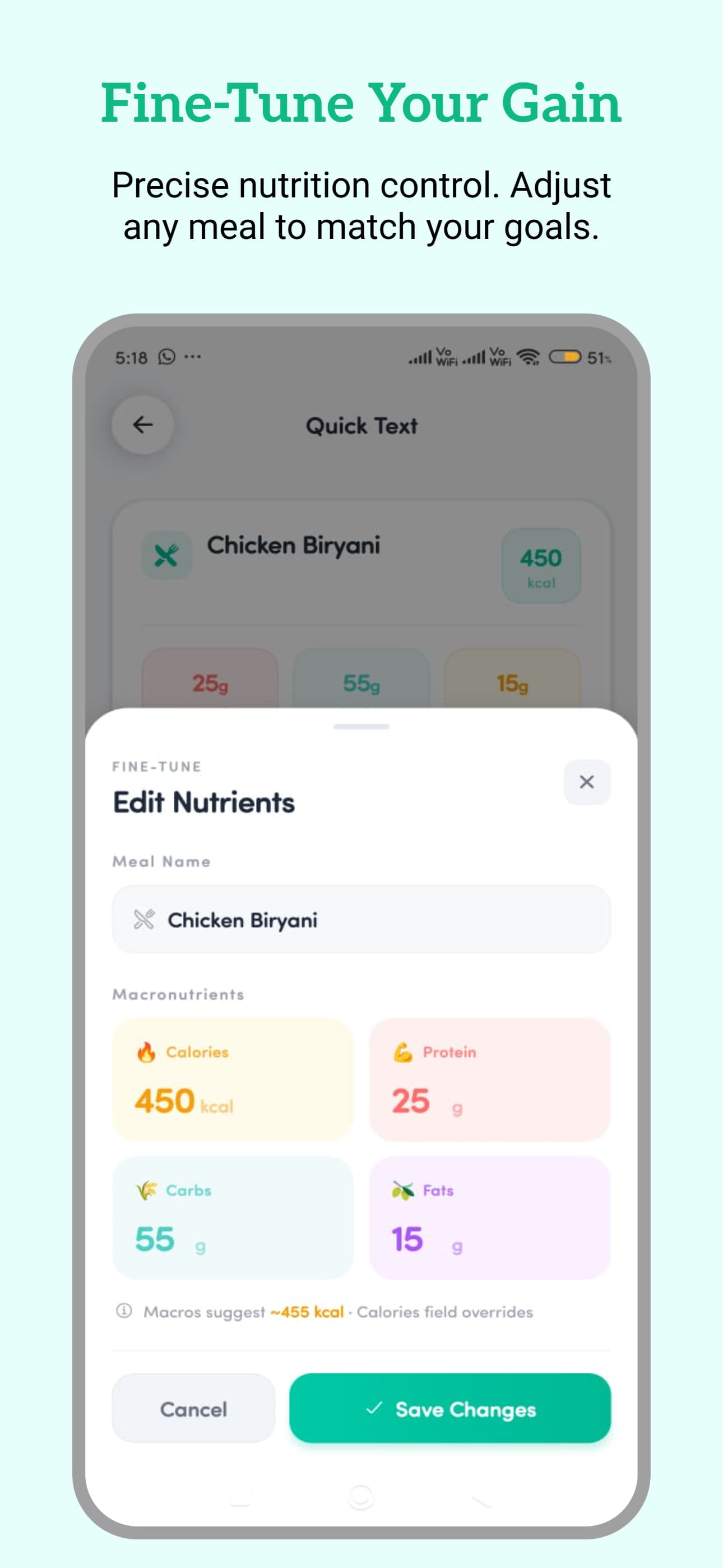 Track Macros, not Just Calories.